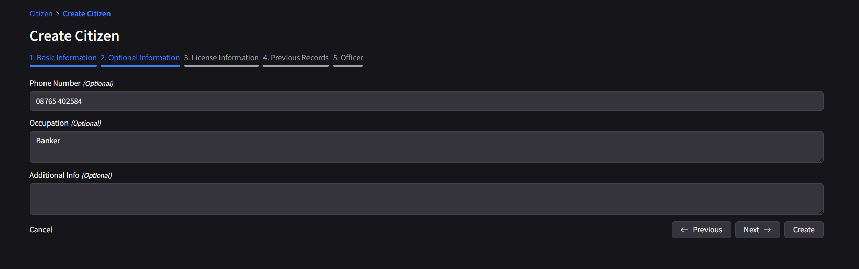 Create Citizen (pt2)